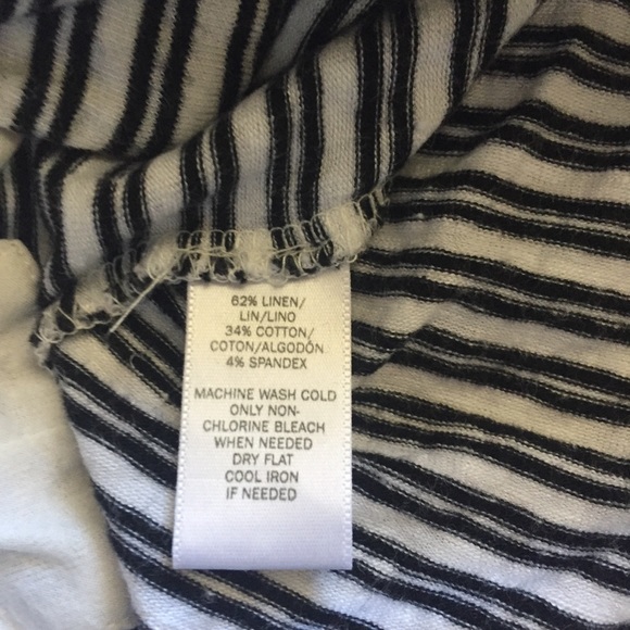Ann Taylor Loft slit neck striped tunic - Picture 5 of 8